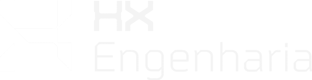 Logotipo hx engenharia branco | HX Engenharia